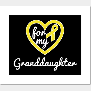 Sarcoma Cancer Shirt Granddaughter Ribbon Awareness Products Posters and Art